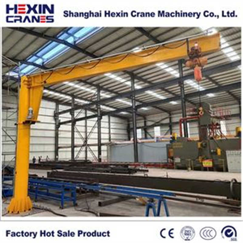 China Manufacturer Price 1t 2t 3t Floor Mounted Free Standing Pillar Jib Crane