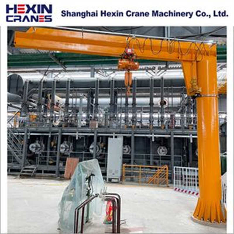 Electric Slewing 3t 5t Customizable Free Standing Pillar Single Jib Crane