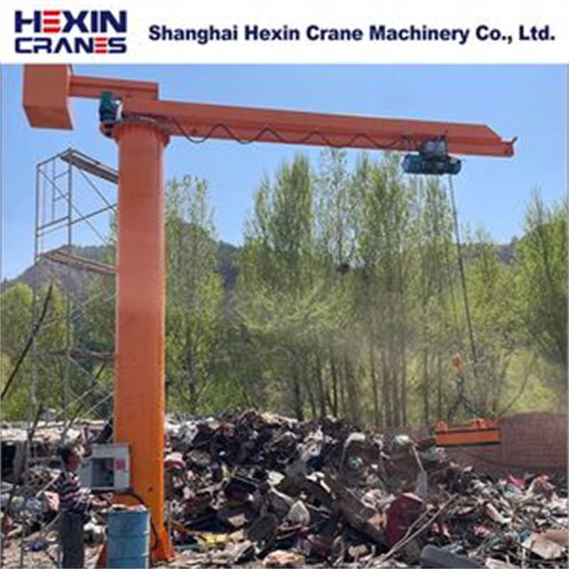 China Manufacturer Price 1t 2t 3t Floor Mounted Free Standing Pillar Jib Crane