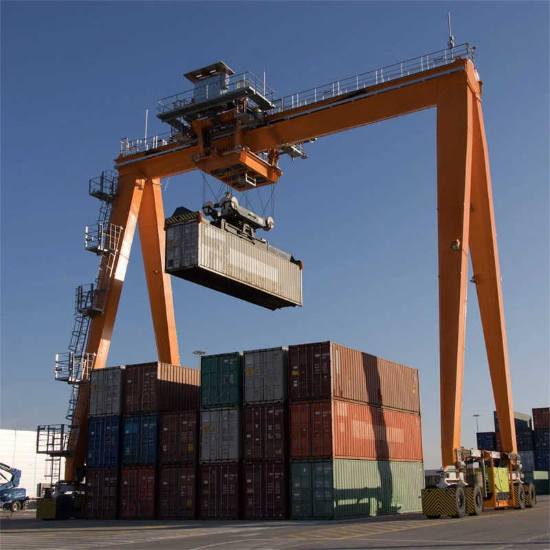 Port Rubber Tire Container Gantry Crane 100 Tons for African Ports
