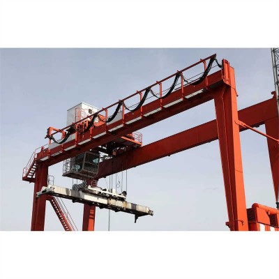 High Efficiency 35 Ton 40 Ton 45 Ton Rubber Tyred Gantry Crane for Russia