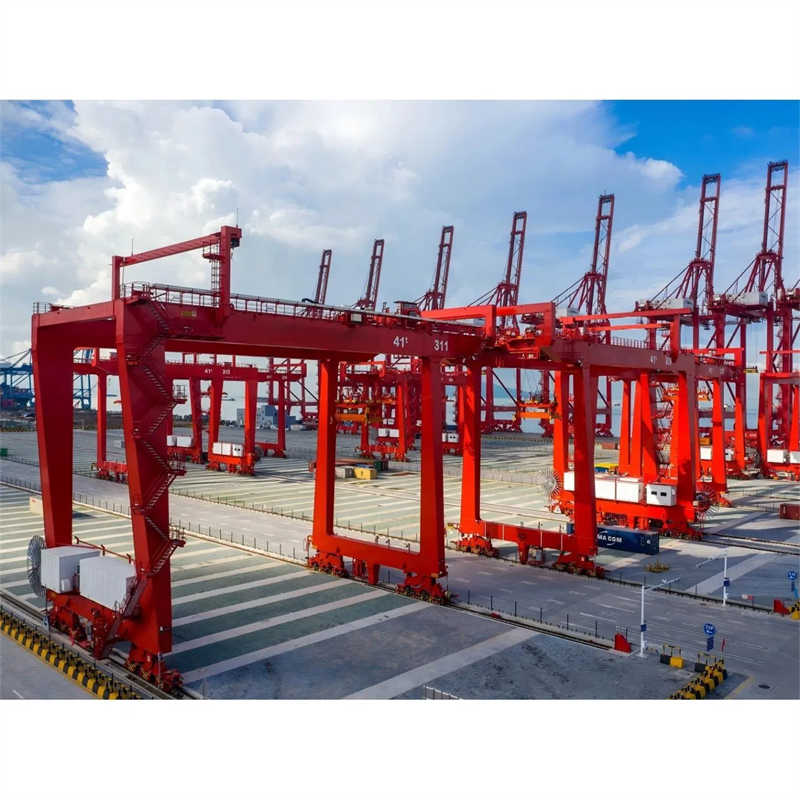 Double Girder 35 Ton Rubber Tyred Container Gantry Crane for South America
