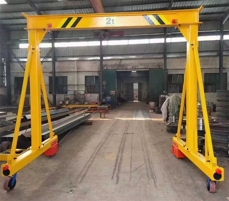 Heavy Duty Portable Gantry Crane 3 Ton with Locking Casters for USA
