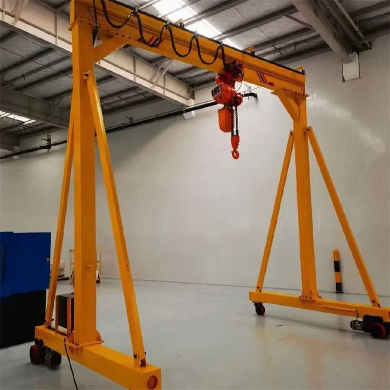 Heavy Duty Portable Gantry Crane 3 Ton with Locking Casters for USA
