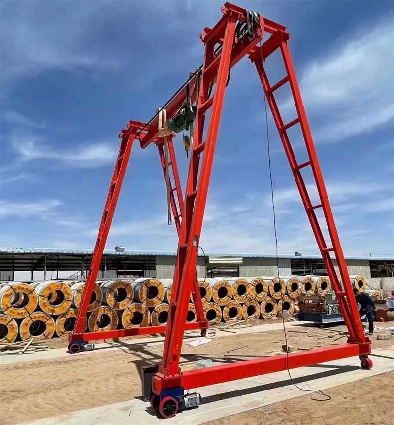 Heavy Duty Portable Gantry Crane 3 Ton with Locking Casters for USA