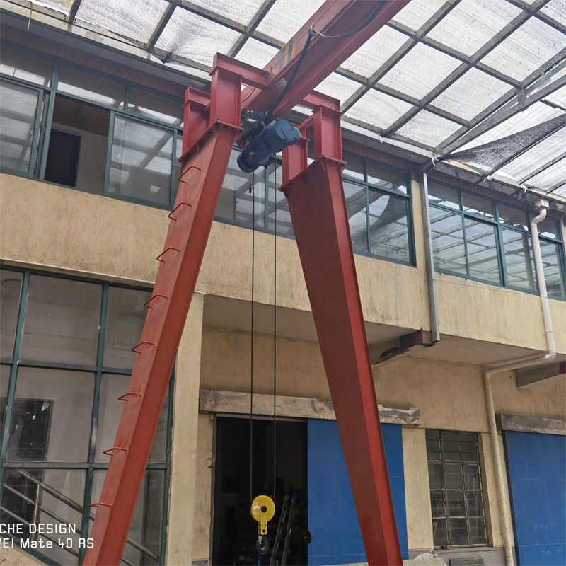 5 Ton Semi Gantry Crane with Trolley Export from China to France