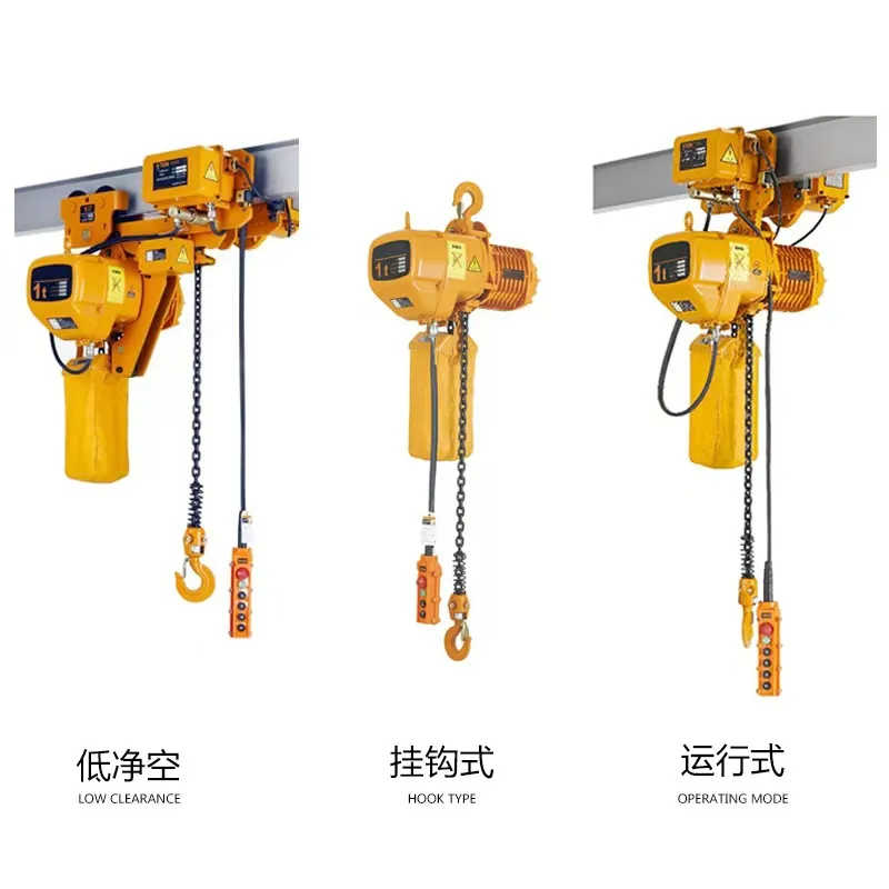 0.5 Ton 110V Electric Chain Hoist Low Headroom for Canada