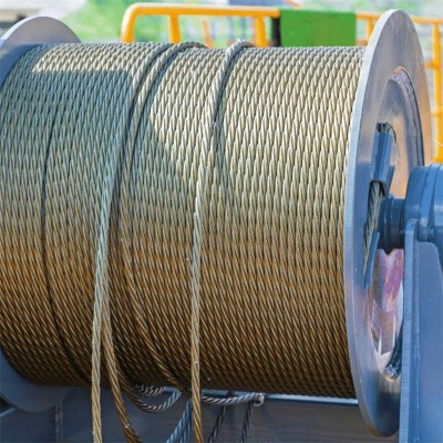 Hot-Dipped Galvanized Wire Rope, Excellent Wear & Corrosion Resistance