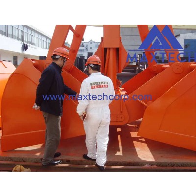 Leak-Proof Electrical Hydraulic Clamshell Grab, Ensures Clean Operations