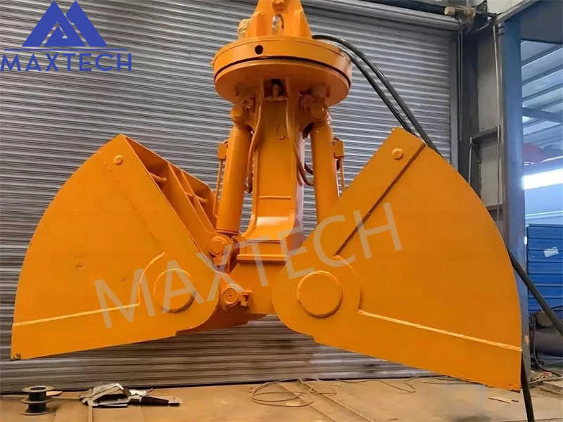 Reinforced Mechanical Grab for Heavy Bulk Material Handling