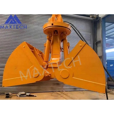 Reinforced Mechanical Grab for Heavy Bulk Material Handling