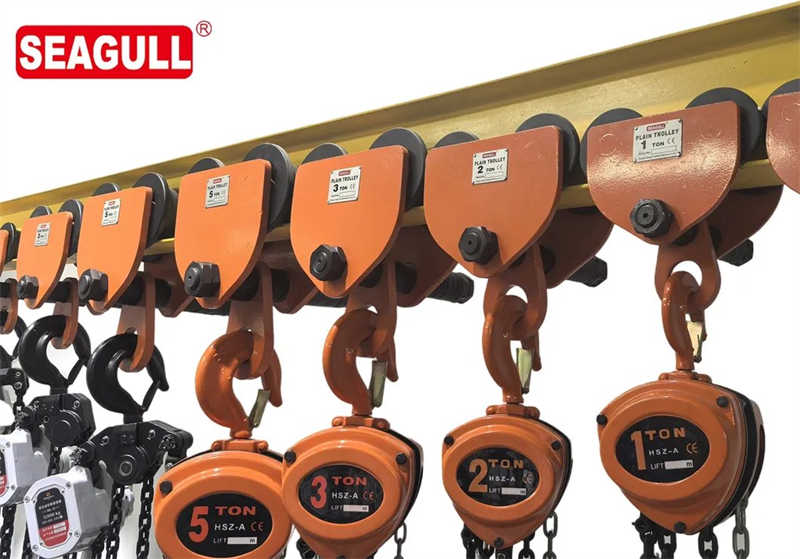 Wooden Case Gantry Crane Hand Push Manual Plain Trolley for Electric Hoist