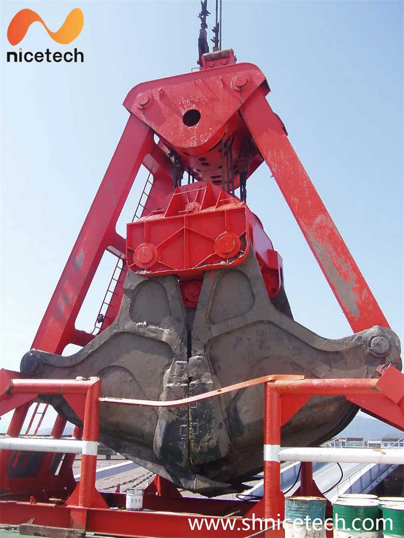 Four Rope Control mechanical Underwater Dreding Grab Bucket for Sludge Boat