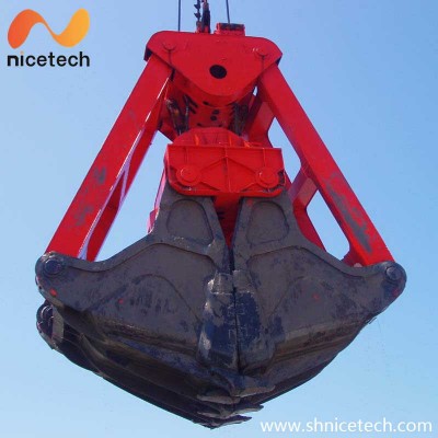 Four Rope Control mechanical Underwater Dreding Grab Bucket for Sludge Boat