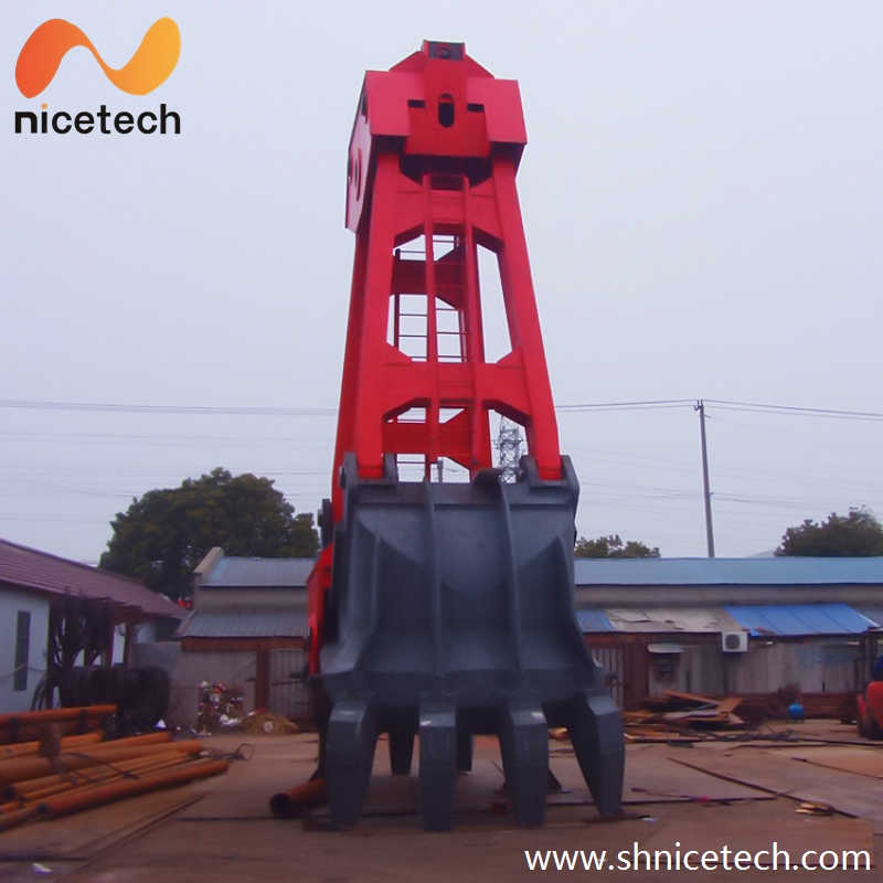 Four Rope Control mechanical Underwater Dreding Grab Bucket for Sludge Boat