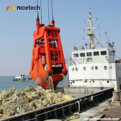 Four Rope Clam Shell Dredging Grab Work in Deep Water
