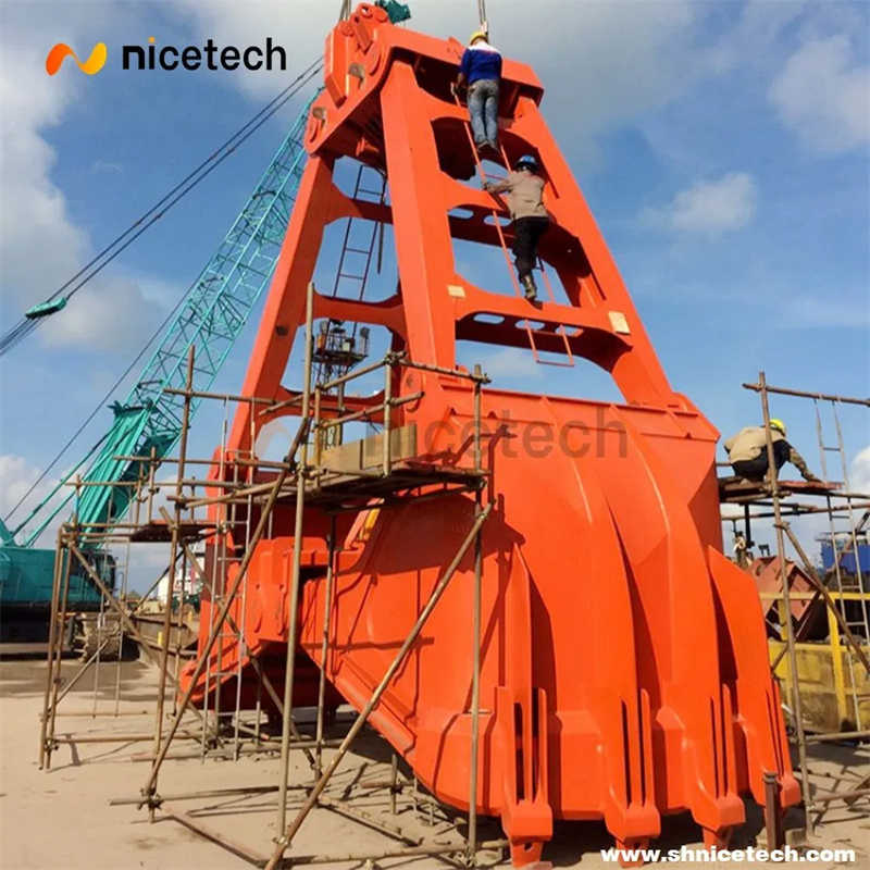 Rope Control Mechanical Type 8cbm Clamshell Dredging Grab