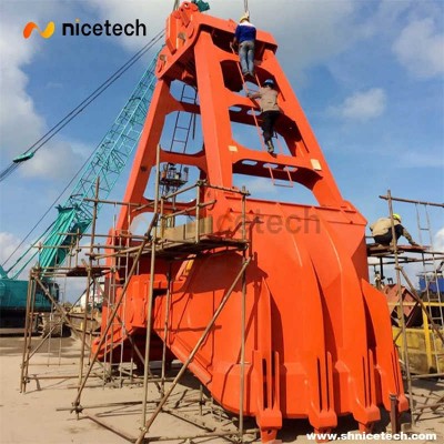 Four Rope Mechanical Clamshell Dredging Grab Bucket for Sludge