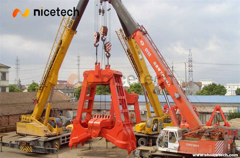 Rope Control Mechanical Type 8cbm Clamshell Dredging Grab