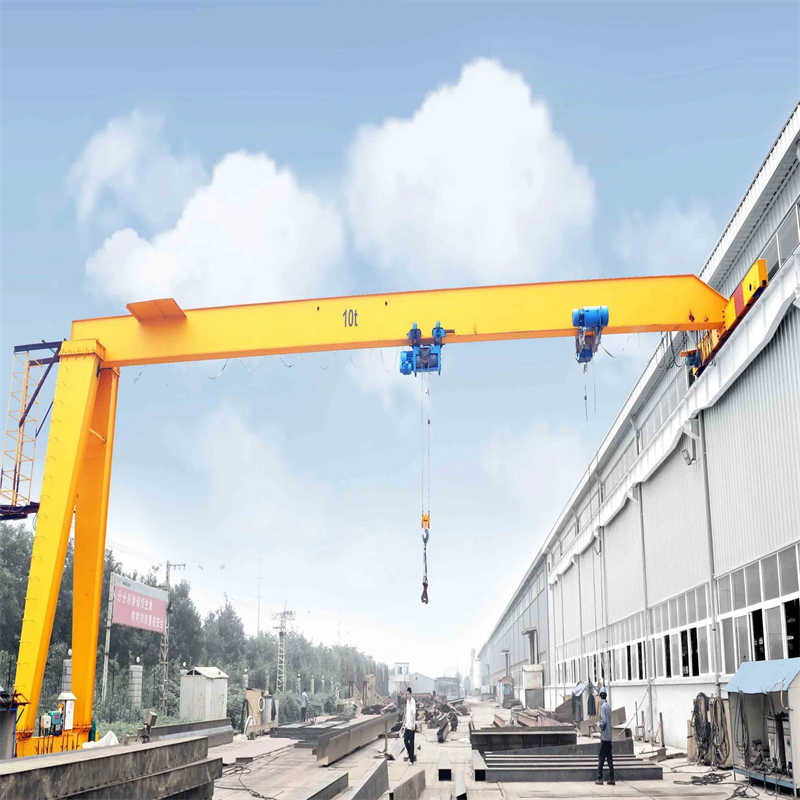 Heavy-Duty Semi-Gantry Crane, 5-50 Ton Lifting for Workshops