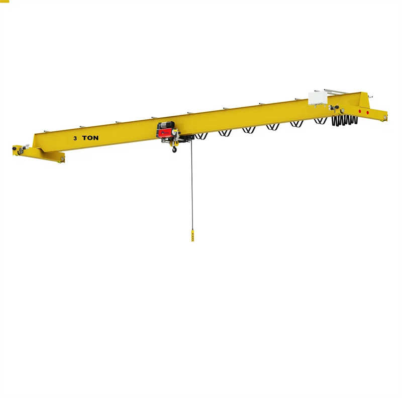 Heavy-Duty EOT Overhead Crane with Dual-Motor Drive for Steel Fabrication