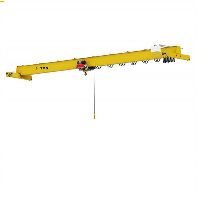 Heavy-Duty EOT Overhead Crane with Dual-Motor Drive for Steel Fabrication