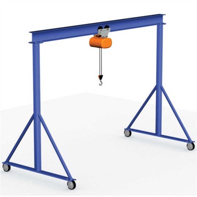 Compact Electric Gantry Crane with Hoist for Light Industrial Use