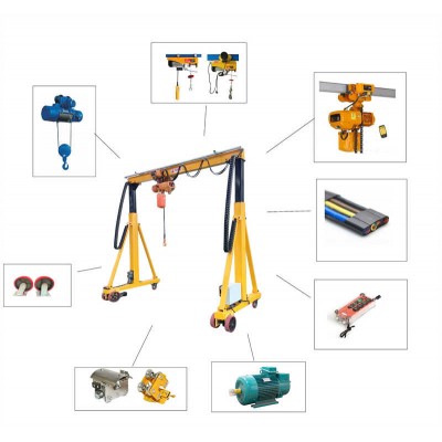 Affordable 1-5 Ton Small Gantry Crane for Warehouse & Factory