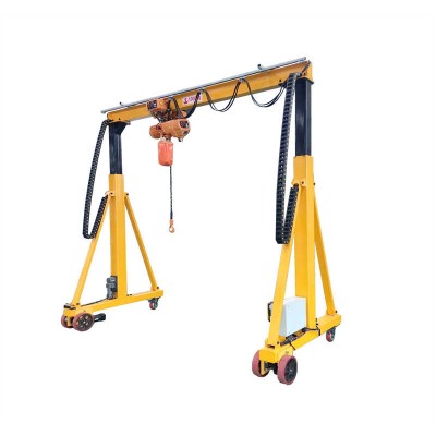Manual Small Gantry Crane with Chain Hoist for Maintenance Shops