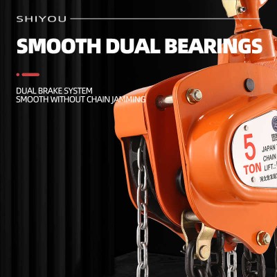 Durable Manual Lifting Construction Chain Block 2 Ton / Hoist Round Type