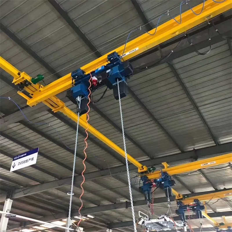 Compact 0.5-2 Ton Mono Rail Suspension Crane 380V for European Factories