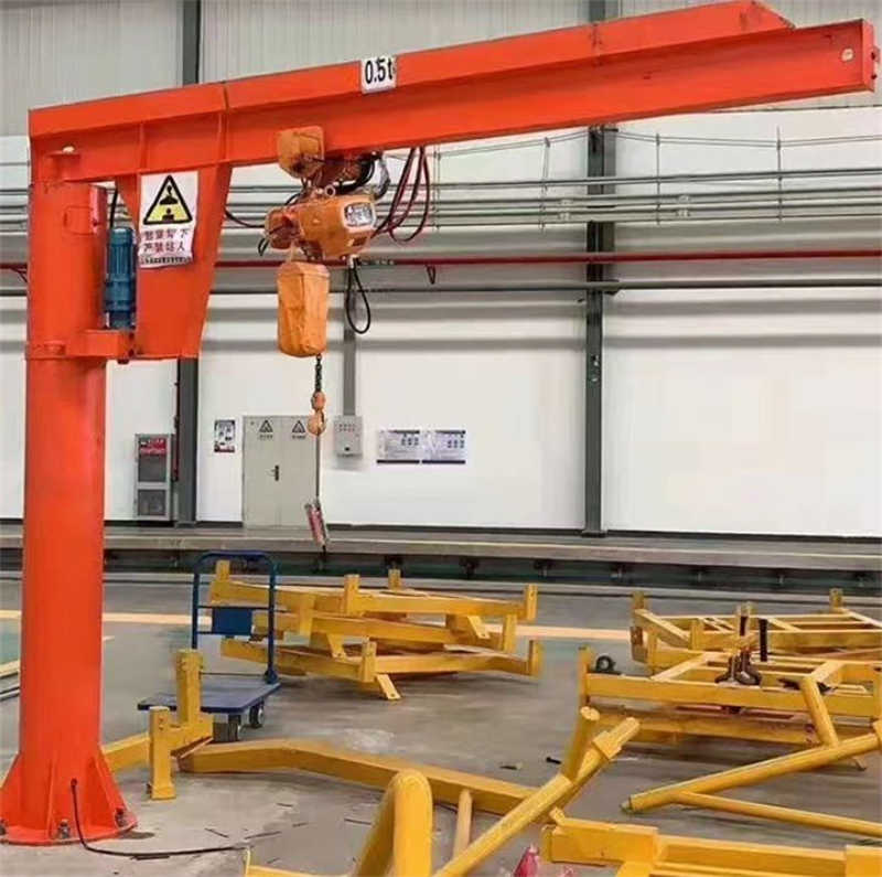 Slewing Jib Crane 200kg Capacity 180° Swing for Loading Dock to Saudi Arabia