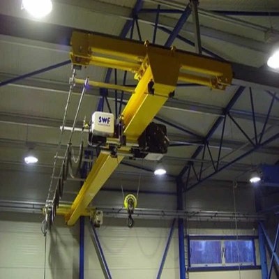 1-15 Ton Single Girder Suspension Overhead Crane for Steel Fabrication Shop