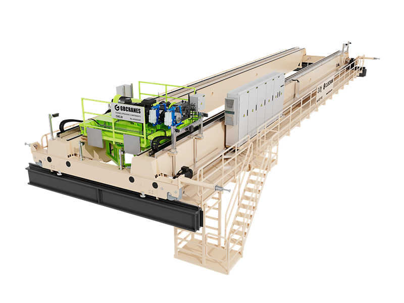 Robust CWD Double Girder Overhead Crane with Open Winch 10-100 Ton