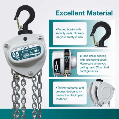 G80 Certified Manual Chain Block - Hand-Powered Lifting for Workshops