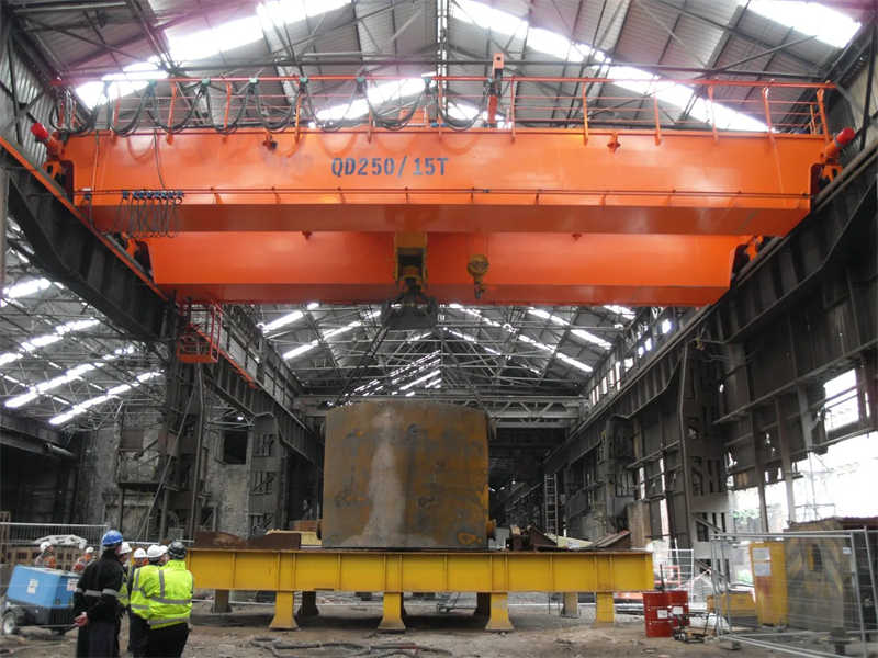 High-Speed 25 Ton European Double Girder Crane, 30m Span for Steel Plant