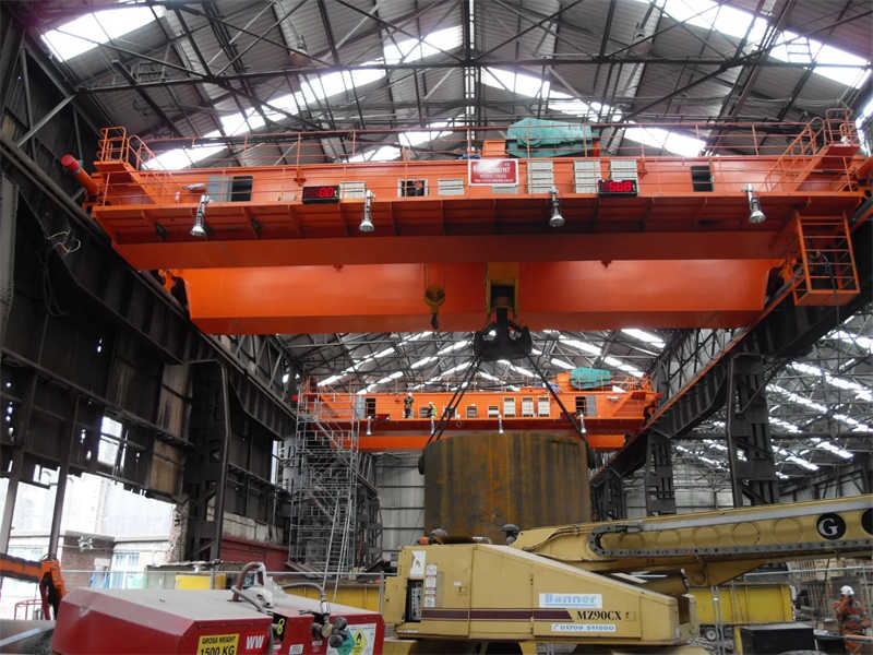 50 Ton European Double Girder Crane, 35m Span, For Heavy Industrial Use