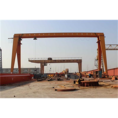 15 Ton Single Girder Gantry Crane, 25m Span, High Lifting Height for Logs