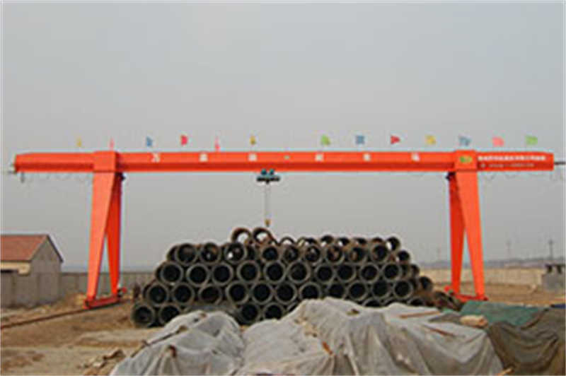 Wide-Span 25 Ton Single Girder Gantry Crane, 30m for Construction Site