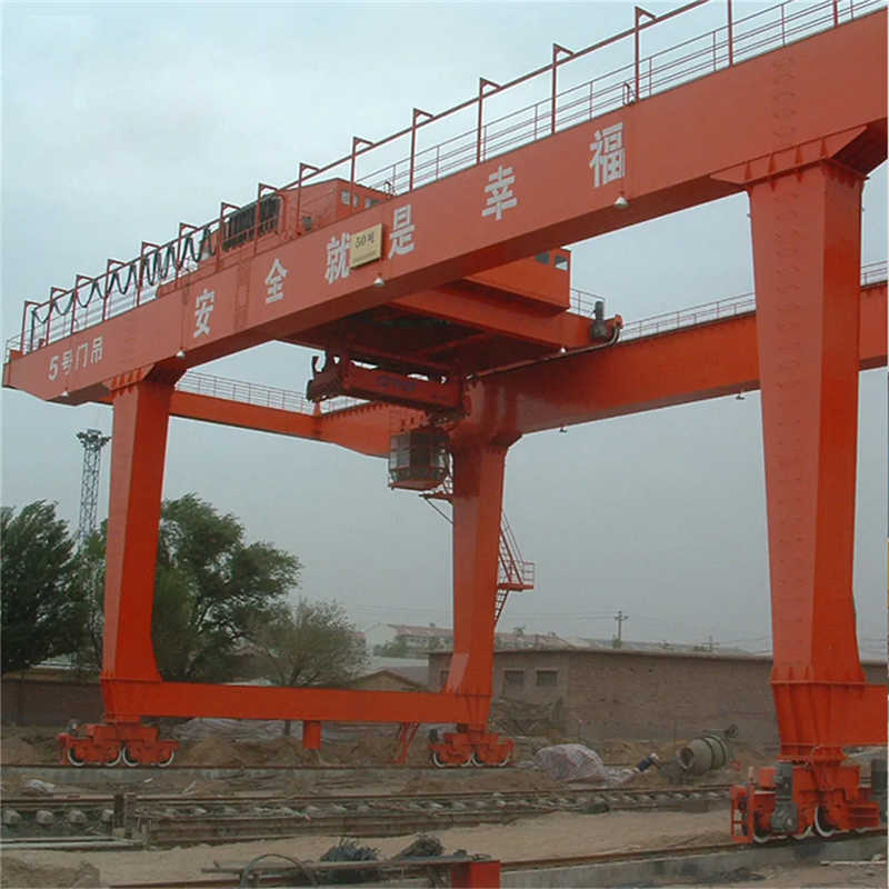 Electric Rubber-Tired Double Girder Gantry Crane (ERTG), 40 Ton for Port