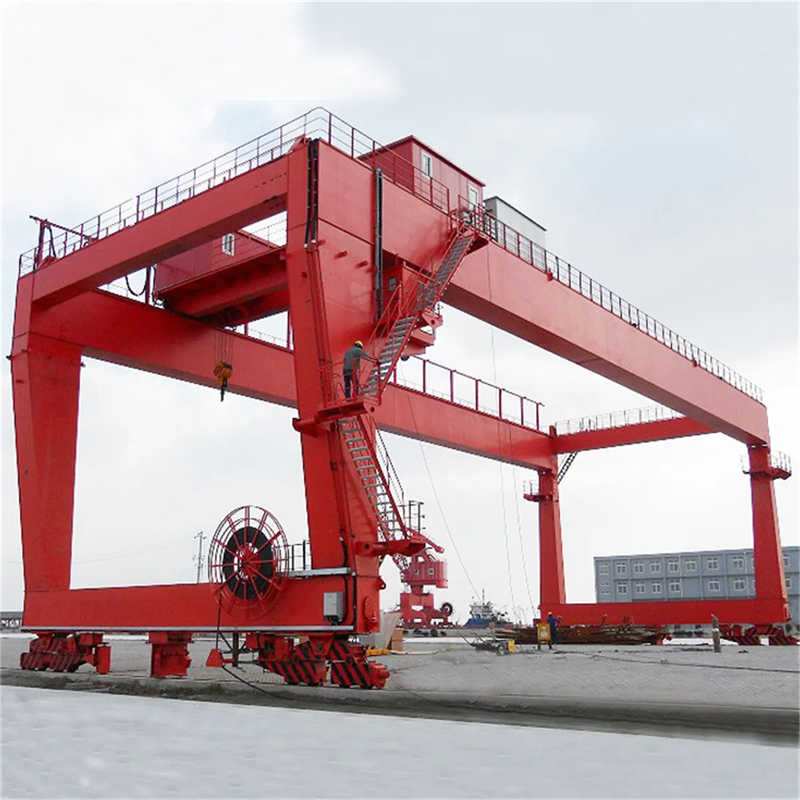 A8 Work Duty Double Girder Gantry Crane, 100 Ton Capacity, 30m Span