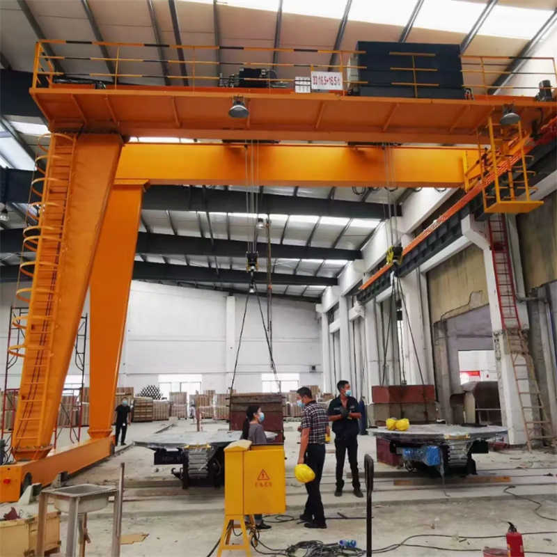 Heavy-Duty 20 Ton Semi Gantry Crane, 22m Span for Steel Structure Assembly