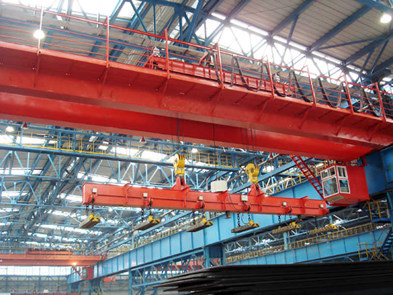 Double Girder Electromagnetic Crane for Heavy-Duty Scrap Yard Applications
