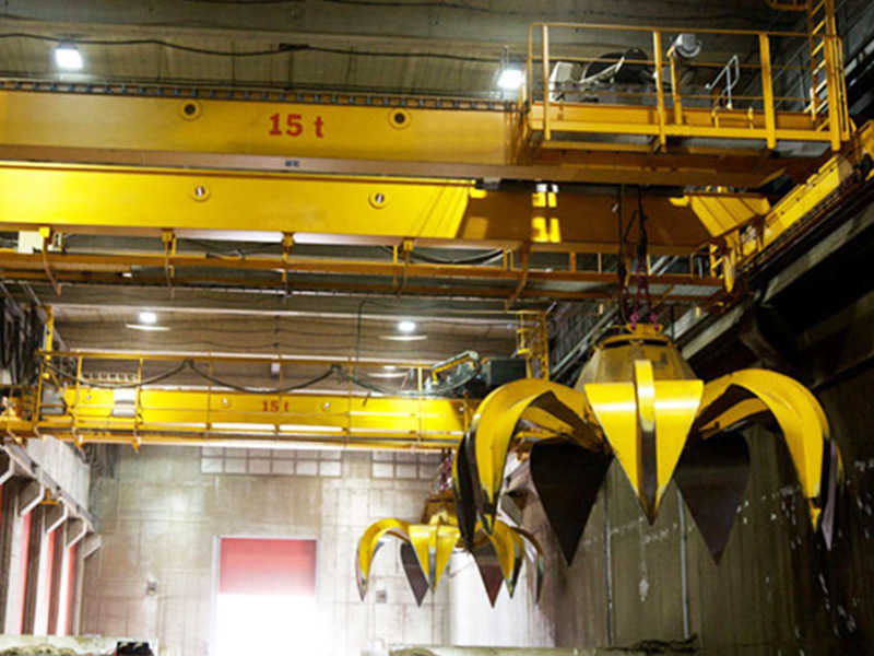 Bridge Crane with Clamshell Bucket for Precise Stockpile Forming & Reclaim