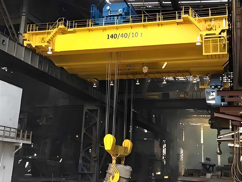 500t Capacity Ladle Crane for Molten Metal Transfer in Mills