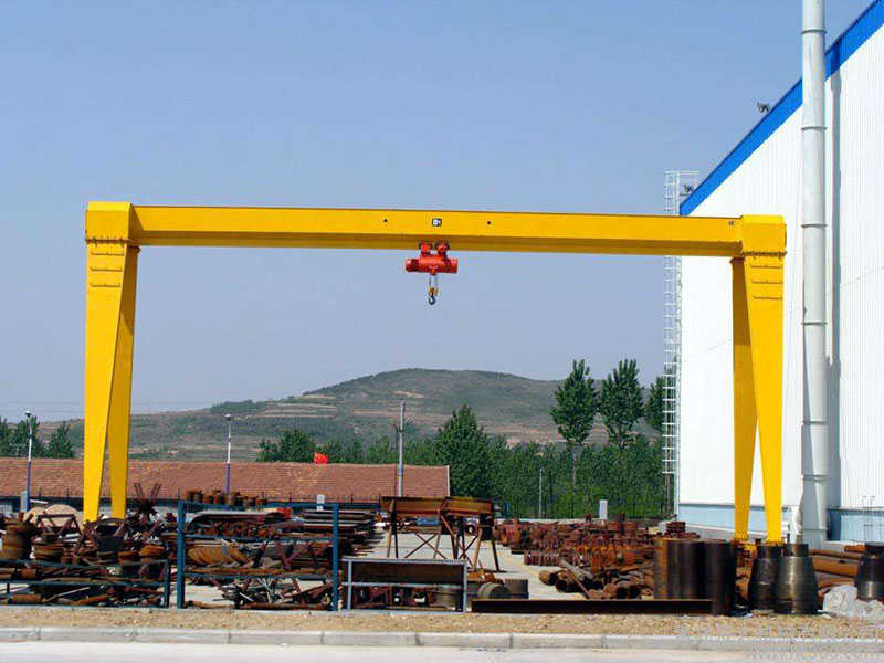 1-20t Single Girder Gantry Crane, 12-35m Span for Warehouse & Workshop