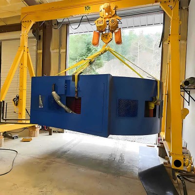 10T Mobile Gantry Crane for Saudi Logistics, 8m Span