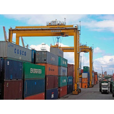 100T Rubber Tired Gantry Crane for Singapore Terminal, 40m