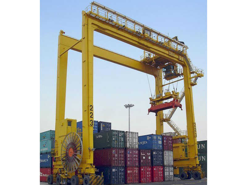 120T Rubber Tired Gantry Crane for India, 42m Span, A7 Class