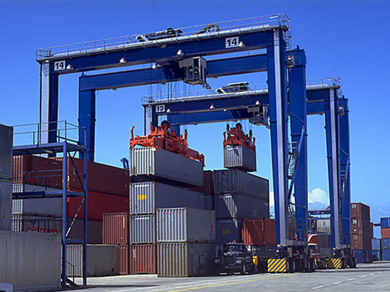 40T Rubber Tired Gantry Crane for USA Port, 30m Span